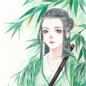 冬日飛雪女子古風頭像，好看的動漫頭像