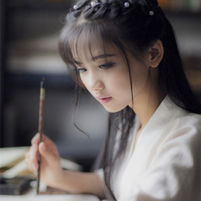 漢服美女慧質蘭心古風頭像，好看的女生qq頭像