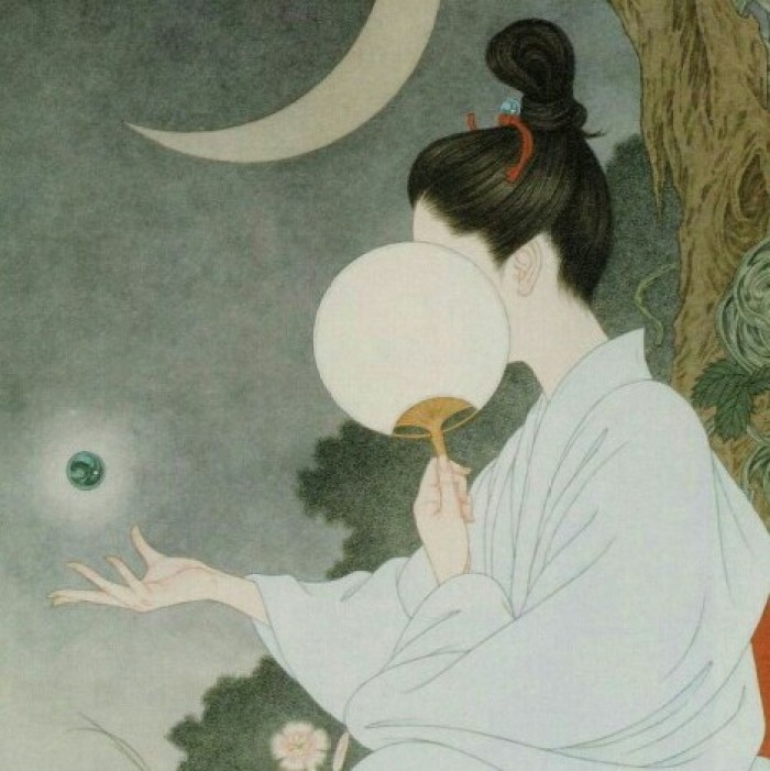 清雅風格古典女生頭像，動漫水彩古風頭像