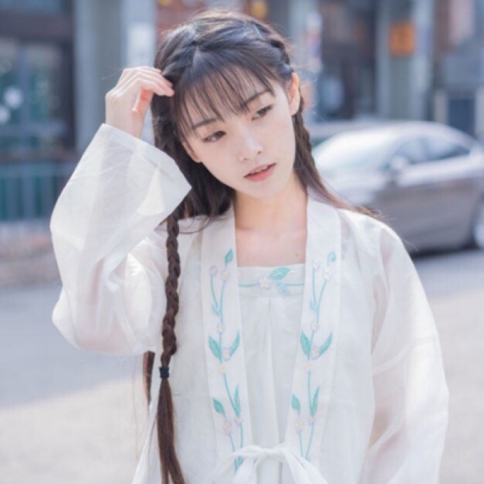 淡雅古裝女子頭像，清幽古風頭像真人