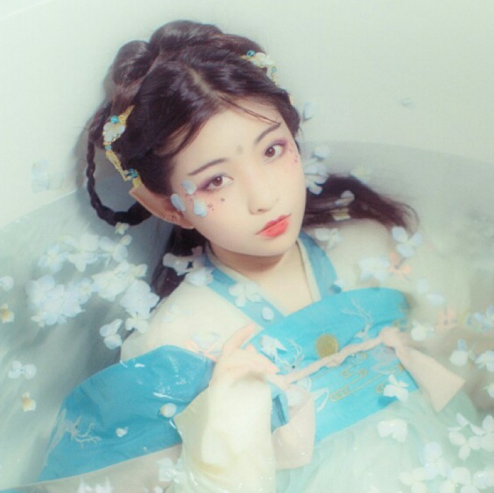 花容月貌古風女子頭像，秀雅中國風qq頭像