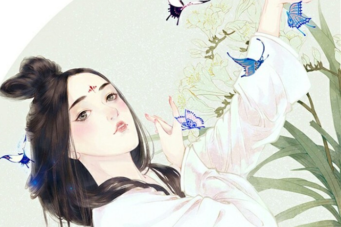 古典唯美女子頭像，水彩風(fēng)女生頭像