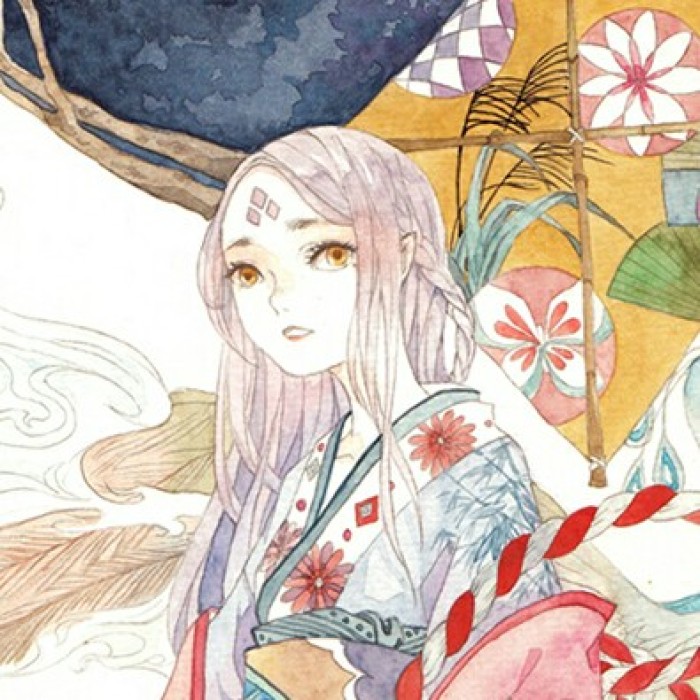 水墨風古典女子頭像，古風唯美頭像。
