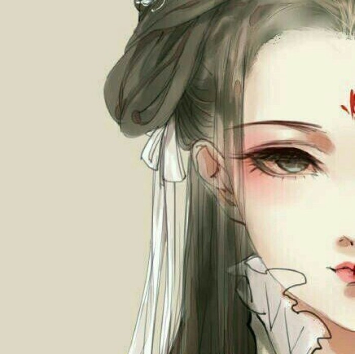 動漫古風女子閨蜜頭像，好姐妹qq頭像