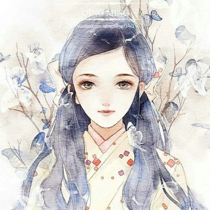 柔美淡雅女子古風(fēng)頭像，古典女子qq頭像