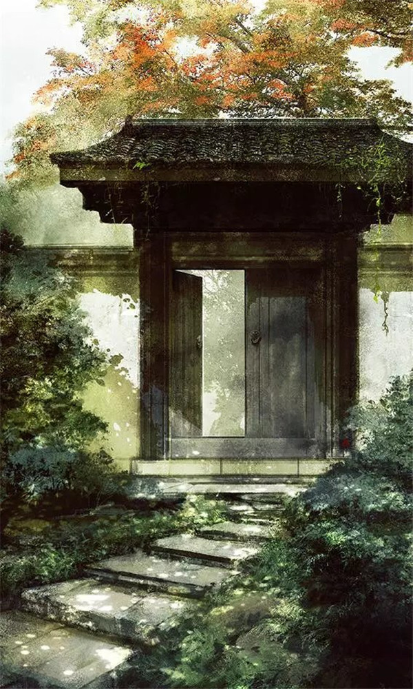 古風風景插畫伊吹五月