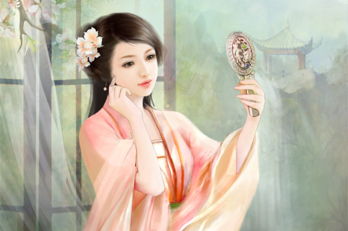 古風美女好看的插畫立繪圖片