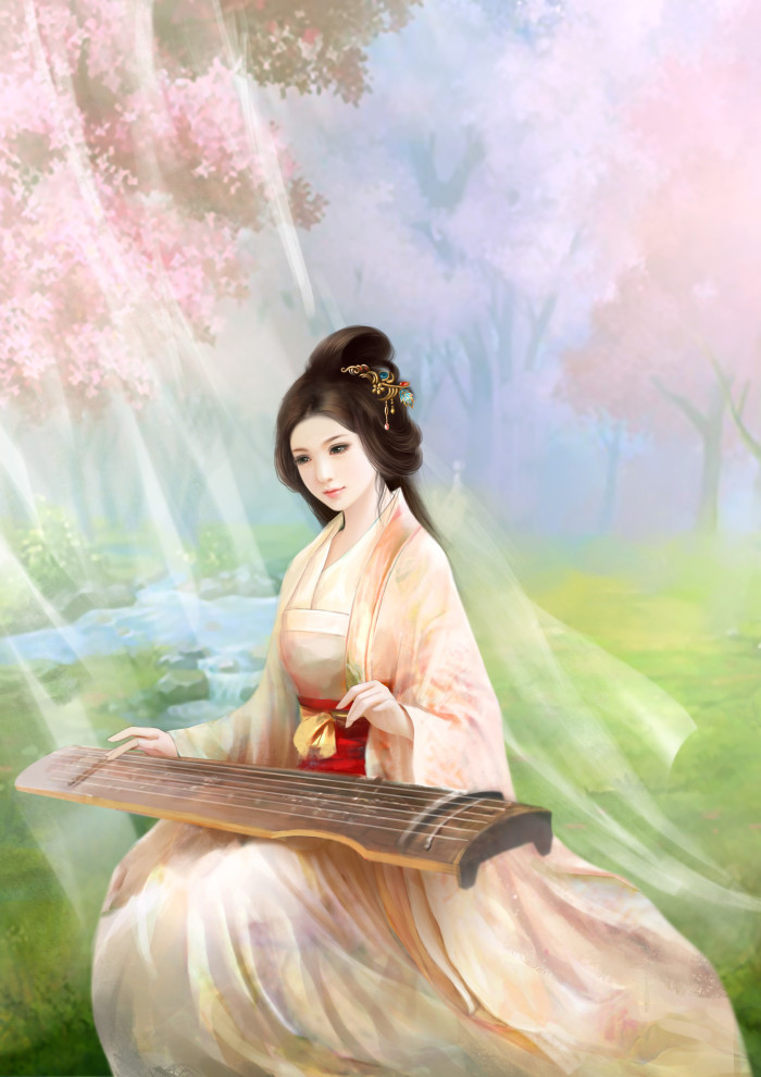 古風美女好看的插畫立繪圖片