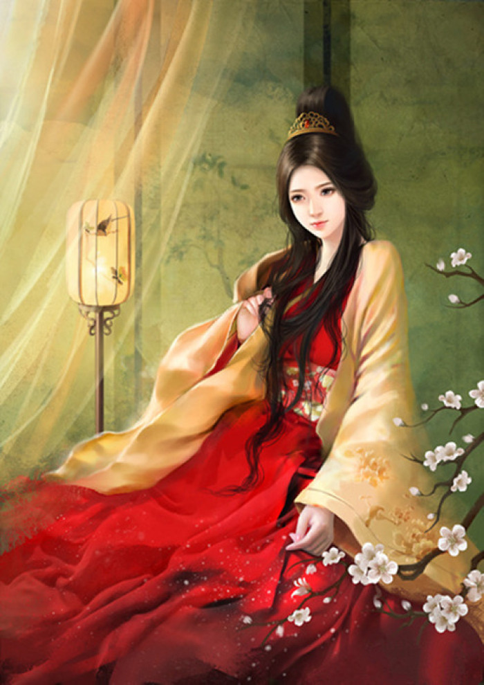 優美的古風女子立繪插畫欣賞