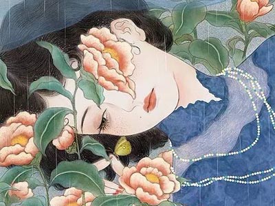 獨特中國美，最美插畫，膚如凝脂珠圓玉潤民國