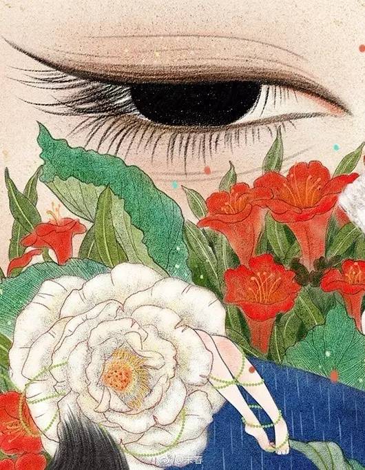 獨特中國美，最美插畫，膚如凝脂珠圓玉潤民國