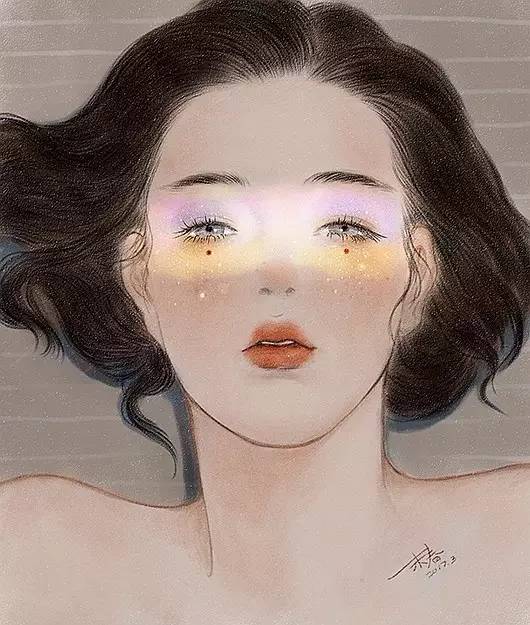 獨特中國美，最美插畫，膚如凝脂珠圓玉潤民國