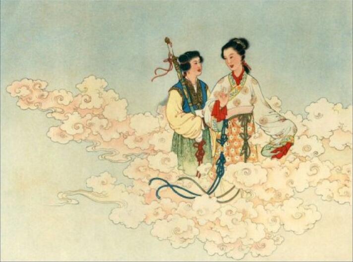 中國風白蛇傳奇，白蛇傳繪本插畫