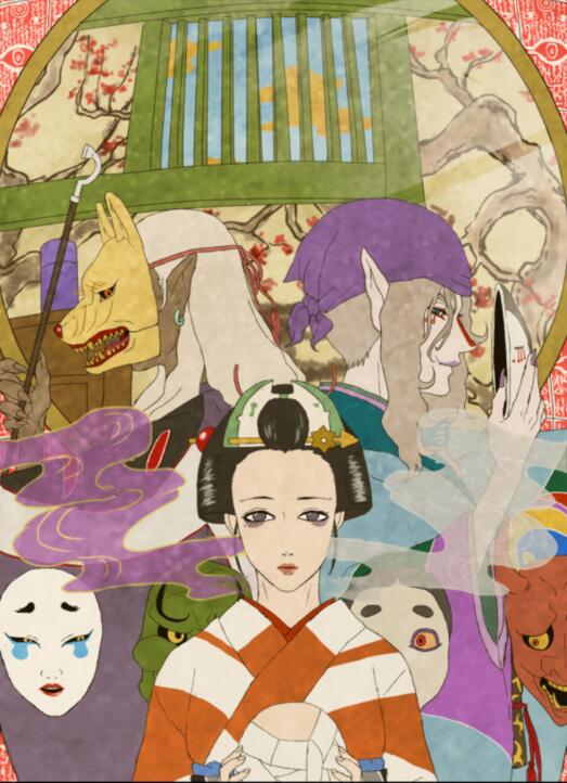 古風動漫《怪化貓》圖片