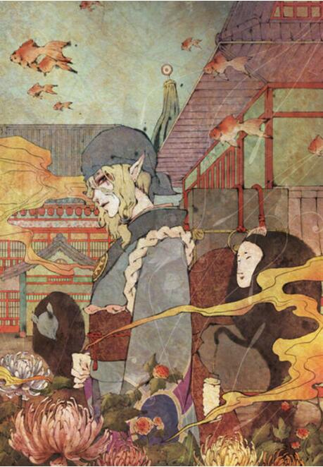 古風動漫《怪化貓》圖片