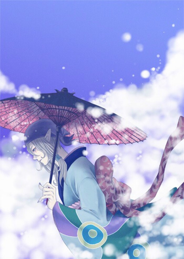 古風動漫《怪化貓》壁紙圖片