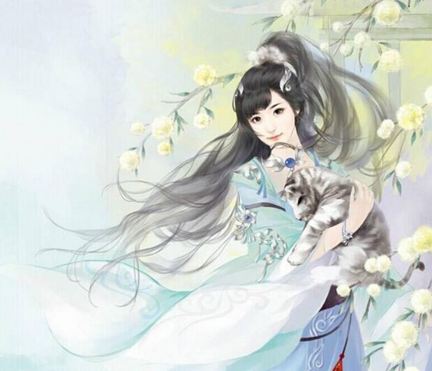 屆笑春桃兮，云堆翠髻