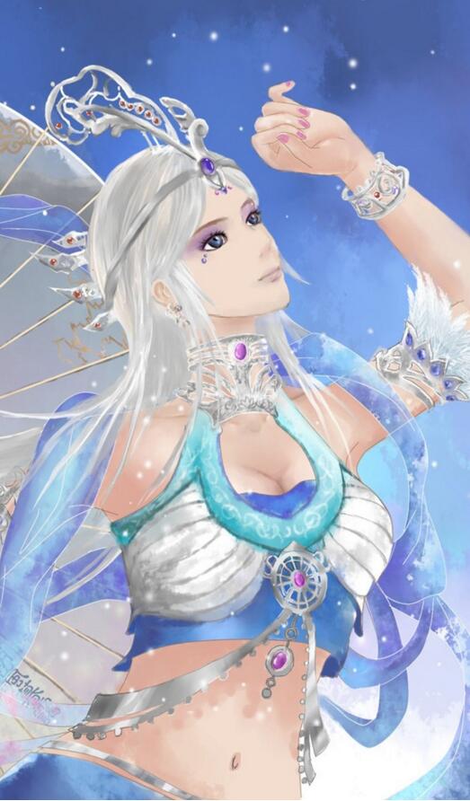 中國風國漫《秦時明月》雪女古風圖片
