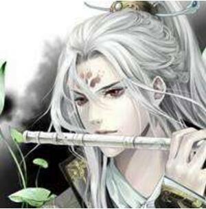 古風古韻白發頭像男