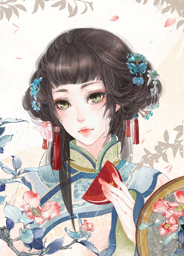 弱柳扶風，超經典的美女古風圖片
