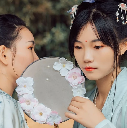 并蒂閨蜜頭像，唯美古風(fēng)真人頭像