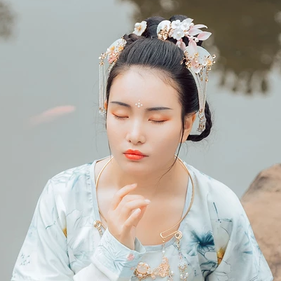 并蒂閨蜜頭像，唯美古風(fēng)真人頭像