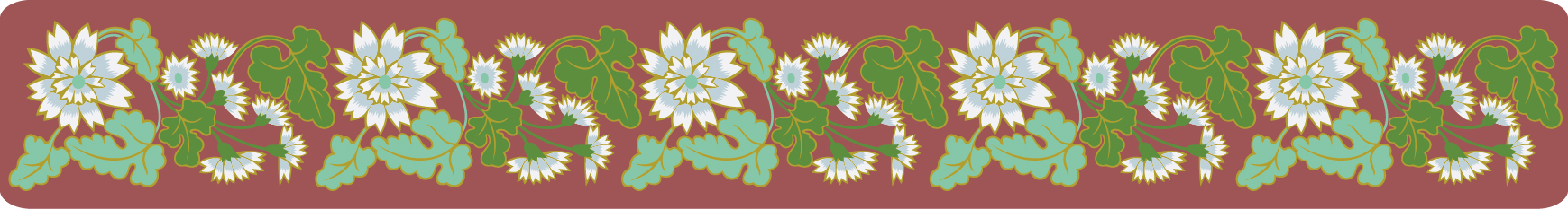中國傳統刺繡小雛菊圖案，矢量素材