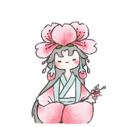 古風花卉擬人情人頭像，一組好看的手繪古風頭像