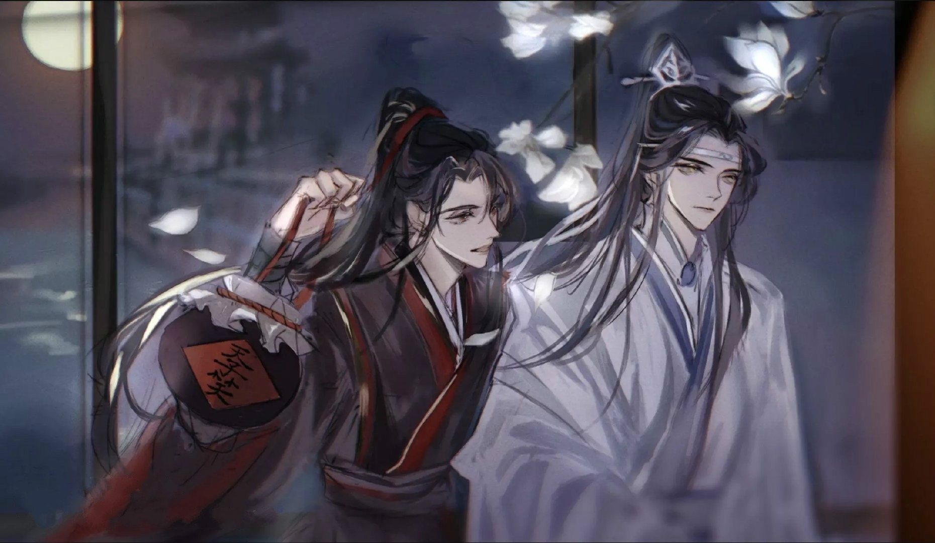 高清魔道祖師人物忘羨圖片，魏無羨藍忘機古風人物圖集