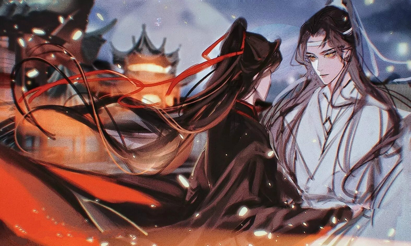 高清魔道祖師人物忘羨圖片，魏無羨藍忘機古風人物圖集