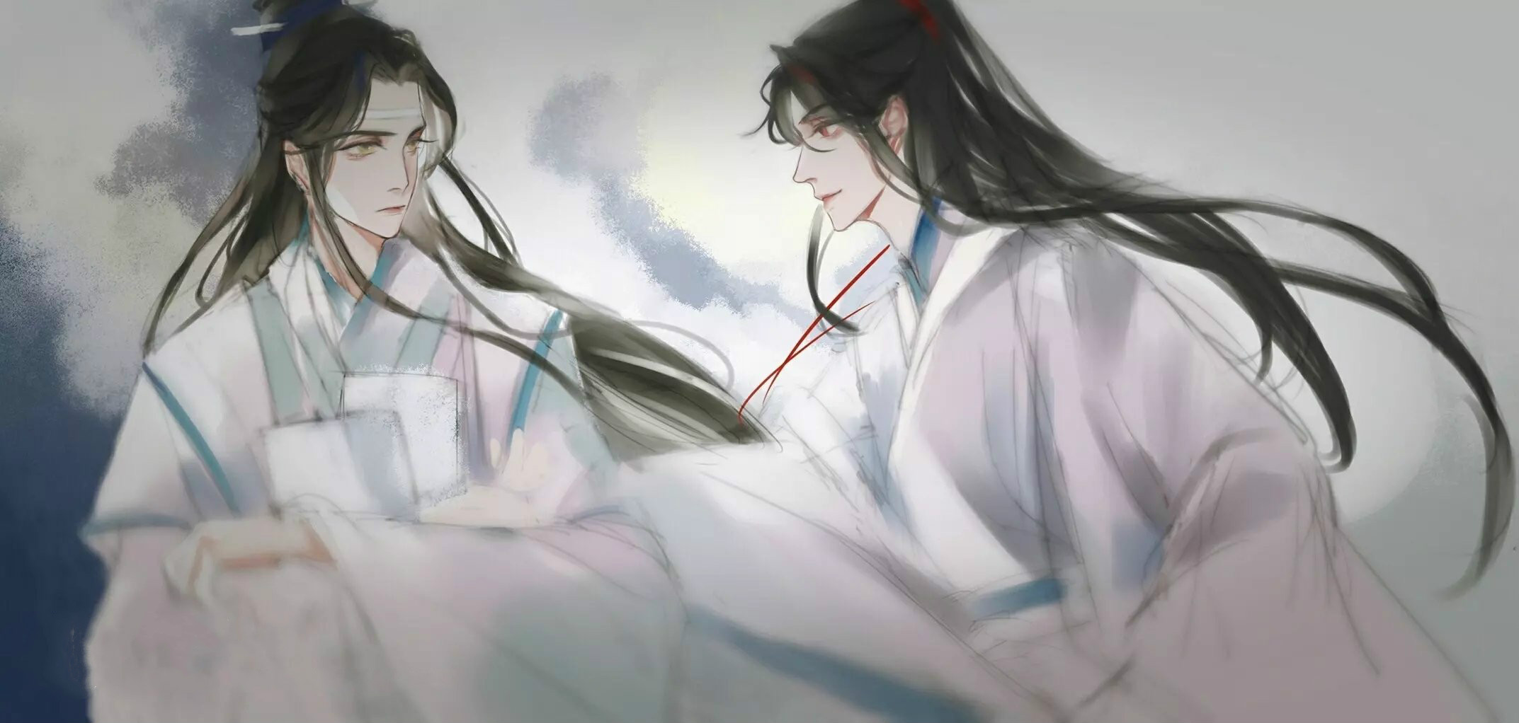 高清魔道祖師人物忘羨圖片，魏無羨藍忘機古風人物圖集